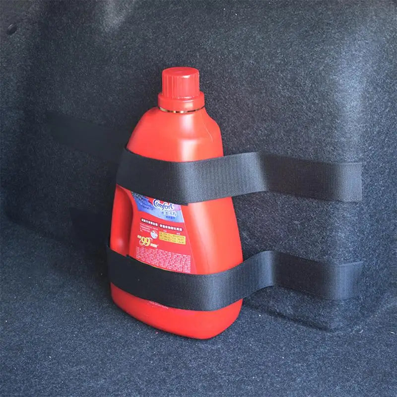 Car Trunk Elastic Fixing Belts – Storage Bag Organizer & Fire Extinguisher Mount