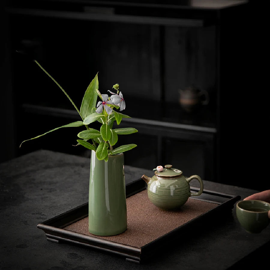 Small Ceramic Vase for Dried Flowers
