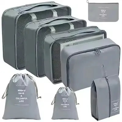 8-Piece Travel Packing Organizer Set