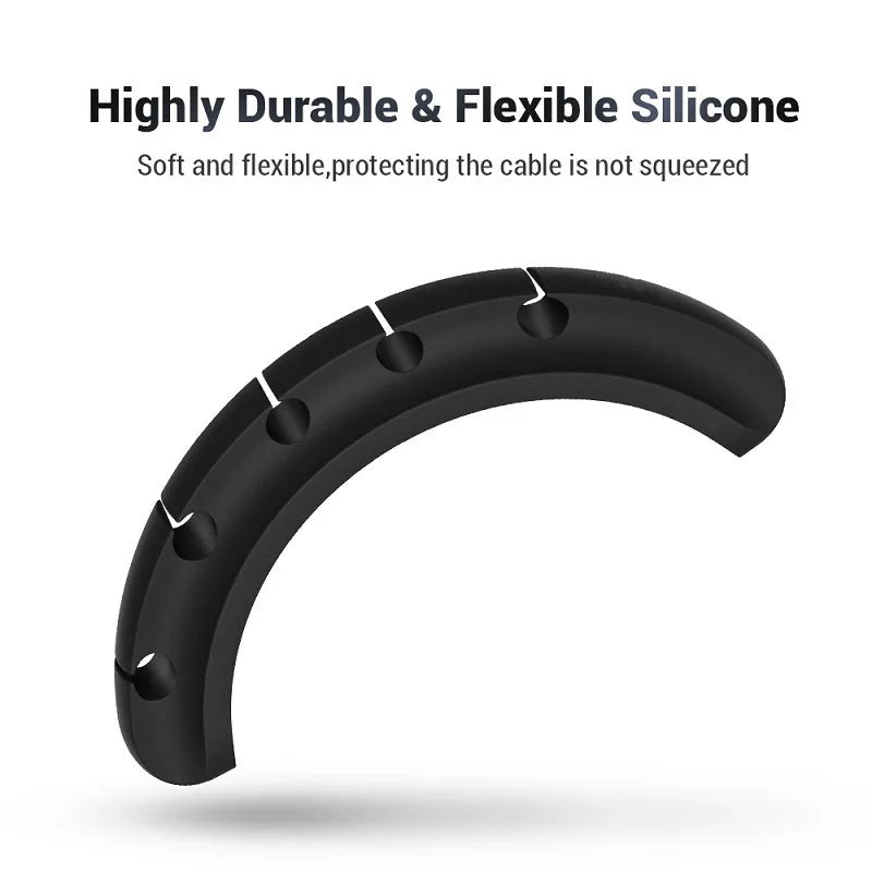 5-Slot Self-Adhesive Cable Organizer