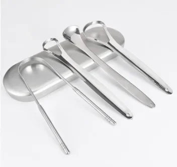 Stainless Steel Tongue Scraper – Premium Metal Cleaner for Adults & Kids
